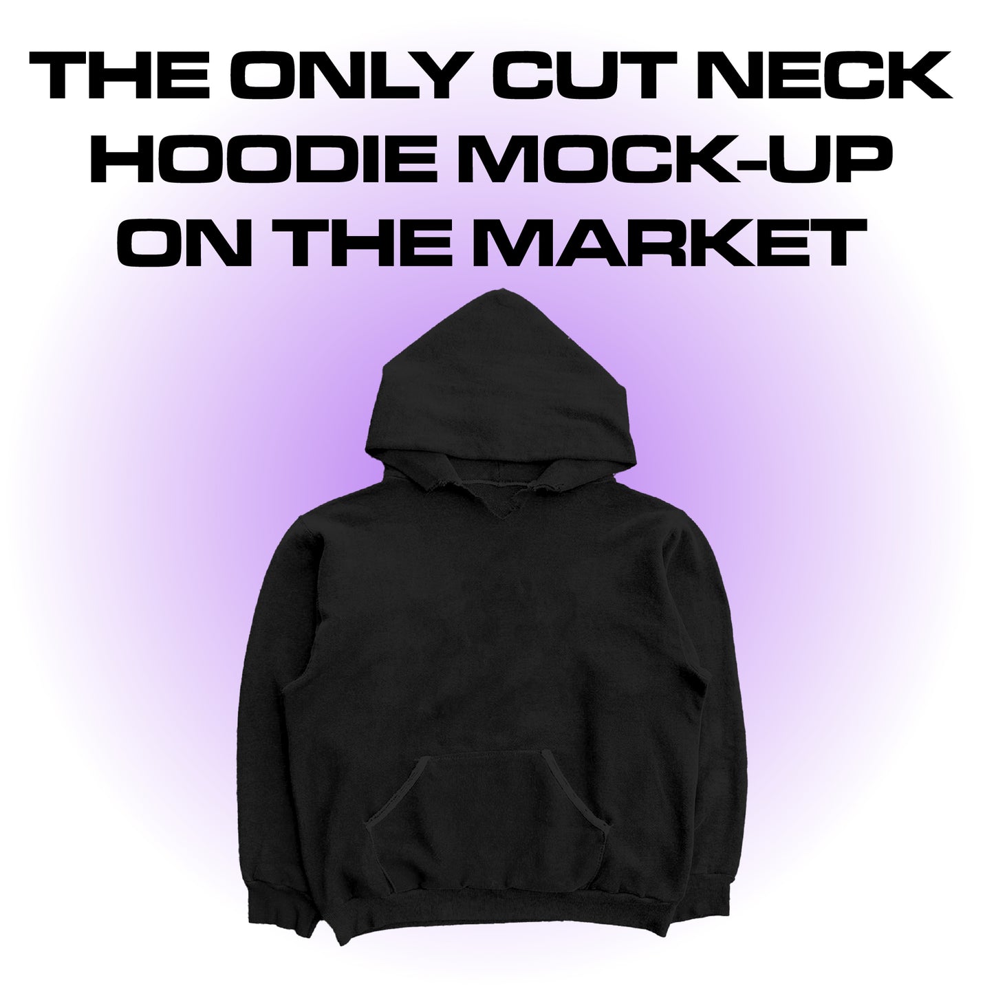 CUT NECK HOODIE