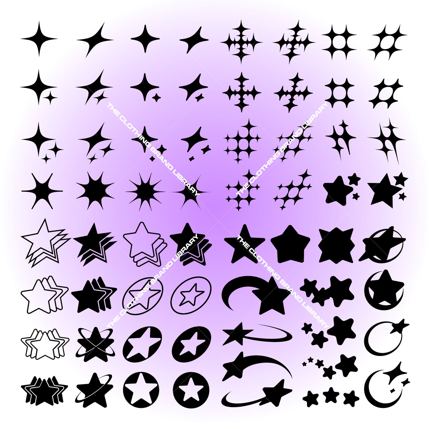 Y2K Stars Icon Pack