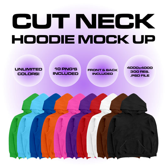 CUT NECK HOODIE