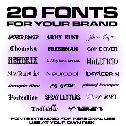 20 FREE FONTS