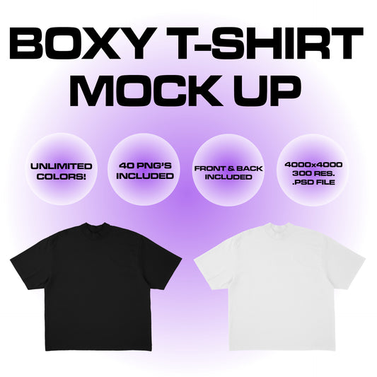 BOXY T-SHIRT MOCK UP