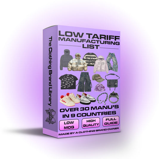 Low Tariff Manufacturing List