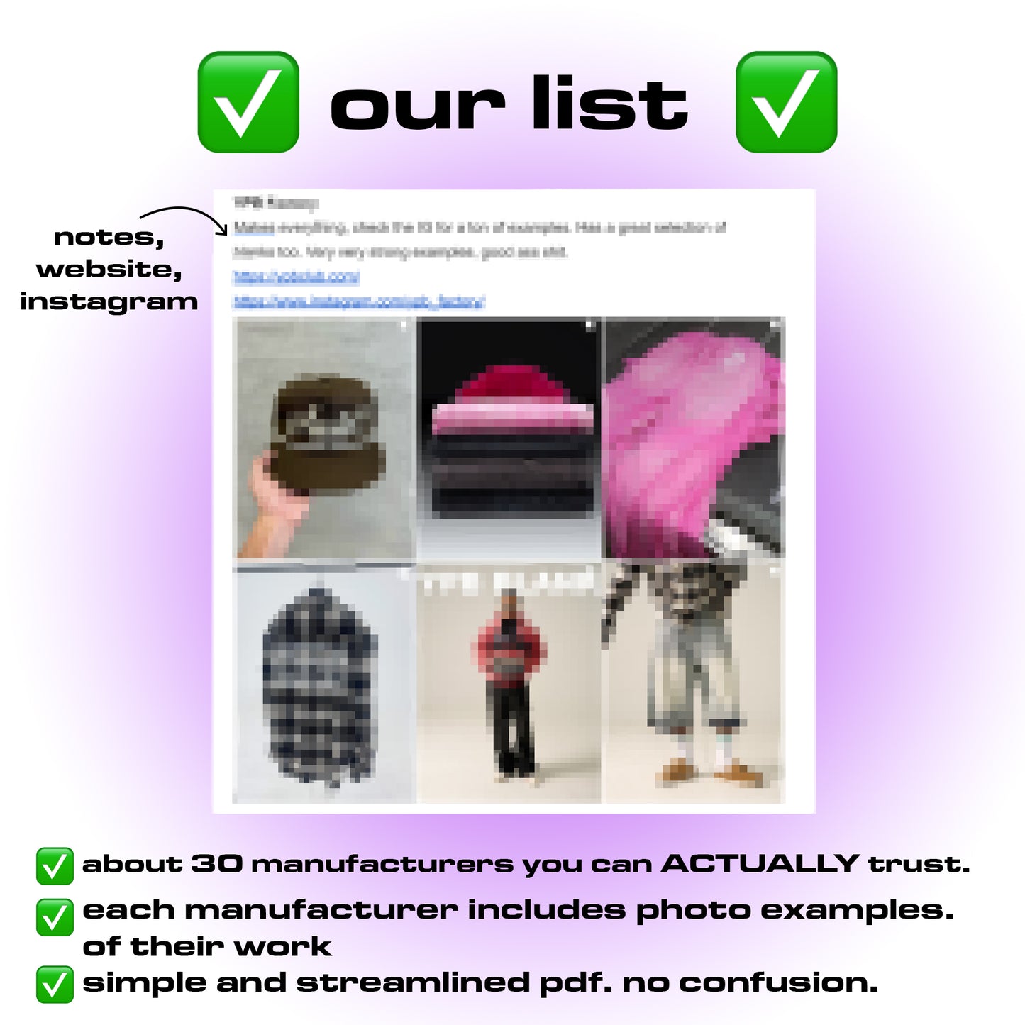 Low Tariff Manufacturing List